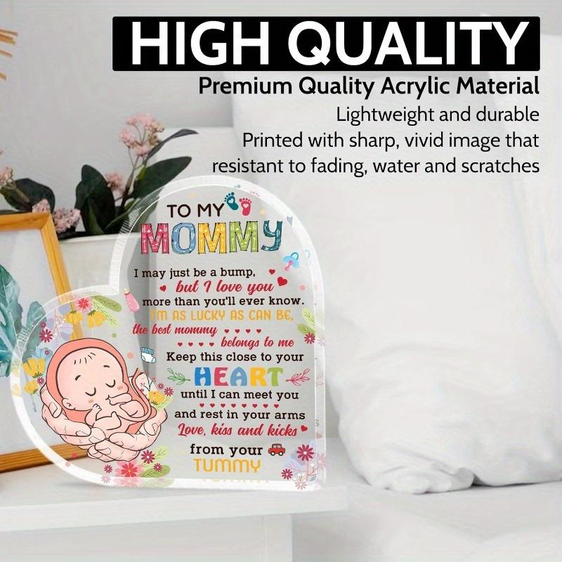 New Mom Gifts for Women, Mom To Be Acrylic Sign Decoration, First Time Mom Gifts Ideas, Best Gift for New Mom Mommy After Birth