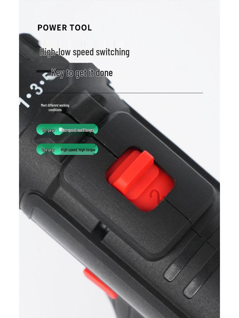 Multifunctional 21V Rechargeable Lithium Electric Drill & 12V Screwdriver