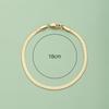 CARLIDANA Fashion Popular Stainless Steel High Quality 18K Gold-Plated Women Exquisite Choker Flat Snake Chain Necklace Jewelry