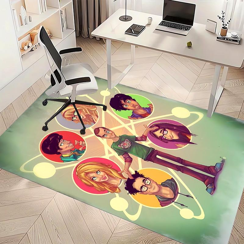The Big Bang Theory Printed Absorbent Washable Carpet, Non-Slip Bathroom Mats, Kitchen Rugs, Yoga Mat,Living Room Entrance, Camping Picnic Rugs