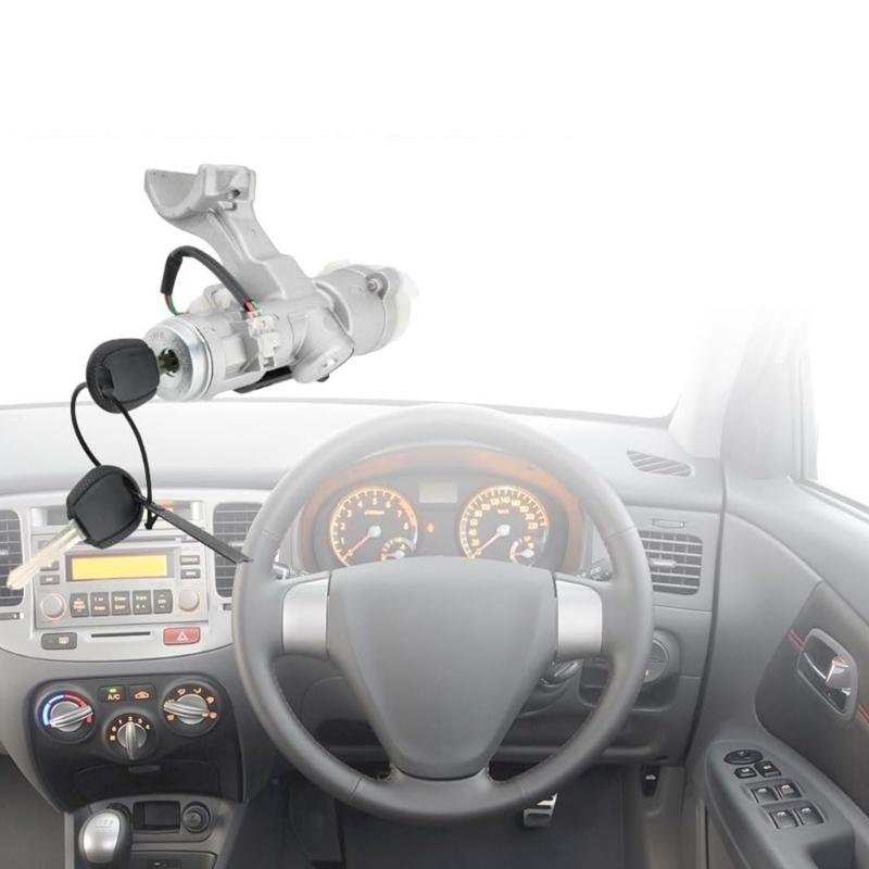 High Security Automotive Keyed Ignition Steering Lock Cylinder Switches With Two Keys 819001GL00 Anti Theft Design