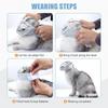 Cat Muzzle, Breathable Cat Face Cover Transparent Anti Bite Face Protection for Nail Trimming Bathing