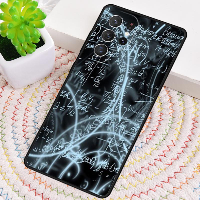 Funny Math Formulas Equations Phone Case for Samsung Galaxy note 10 pro S26 Ultra S23 S24 FE S25 S21 S22 PLUS shockproof Cove