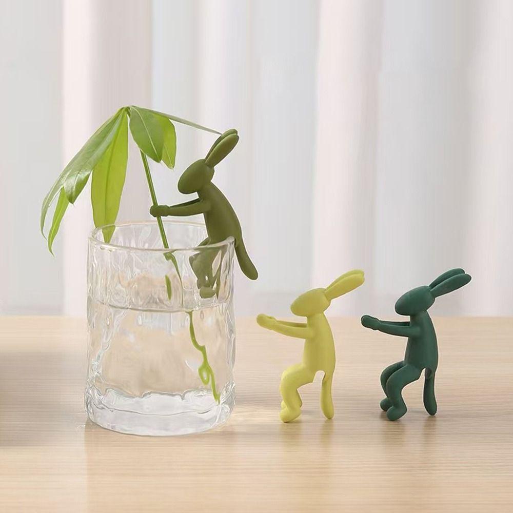 Rabbit/Monkey/Elephant Plant Stakes Silicone Hydroponics Stabilizer  Hydroponics System