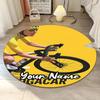 Custom Name Tadej Pogacar Printed Round Rug Carpet Chair Rug Area Rug Entryway Doormats,for Office Chair Living Room Bedroom Kitchen Room.