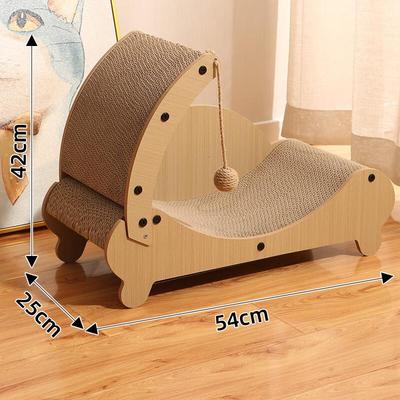 OuJieWang Corrugated Cat Lounger Scratcher