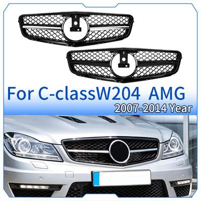 High Quality Car Front Bumper Grille Hood Grill For Mercedes Benz C-Class W204 2007-2014 C180 C200 C250 C300 AMG Style Tuning Grille