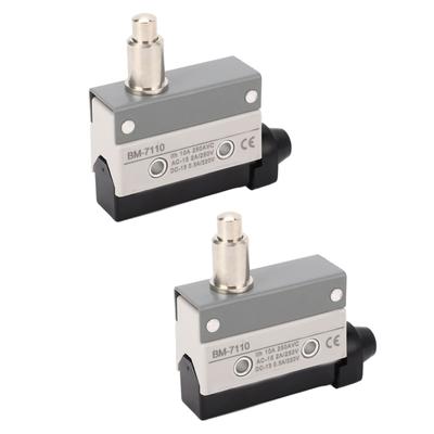 2Pcs Sealed Endschalter Einstellbare Momentary Endschalter Pin Plunger NO + NC 250VAC
