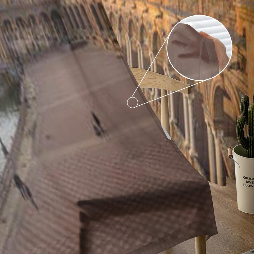 Piața din Parcul Maria Luisa din Sevilla Spania Perdele Transparente din Șifon pentru Living Dormitor Fereastră Voaluri Perdea Tulle