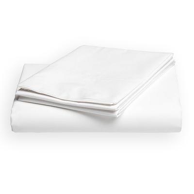 Cotton Hotel Sheet 140 X 240 Without a Elastic Band, Plain White