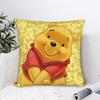 Winnie The Pooh Square Pillow Cases Cute Pooh Cartoon Cushion Cover Awesome Zippered Decorative Pillowcover for Home 45*45cm
