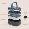 Electric Lunch Box for Adults – 90W Portable Food Warmer with 2L Stainless Steel & 1L Fruit Container, 12V/24V/110V Heated Lunch Box for Car,