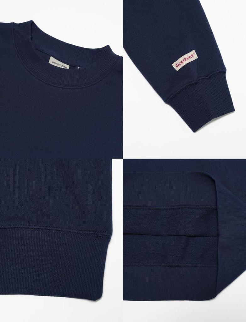 Regular 12 Navy A [Good Wear] Sweatshirt, Heavyweight, Oz, Men's, Women's, Thick, Plain, Sweatshirt, S,