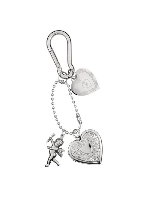 

nff cupid heart keyring-silver ONE