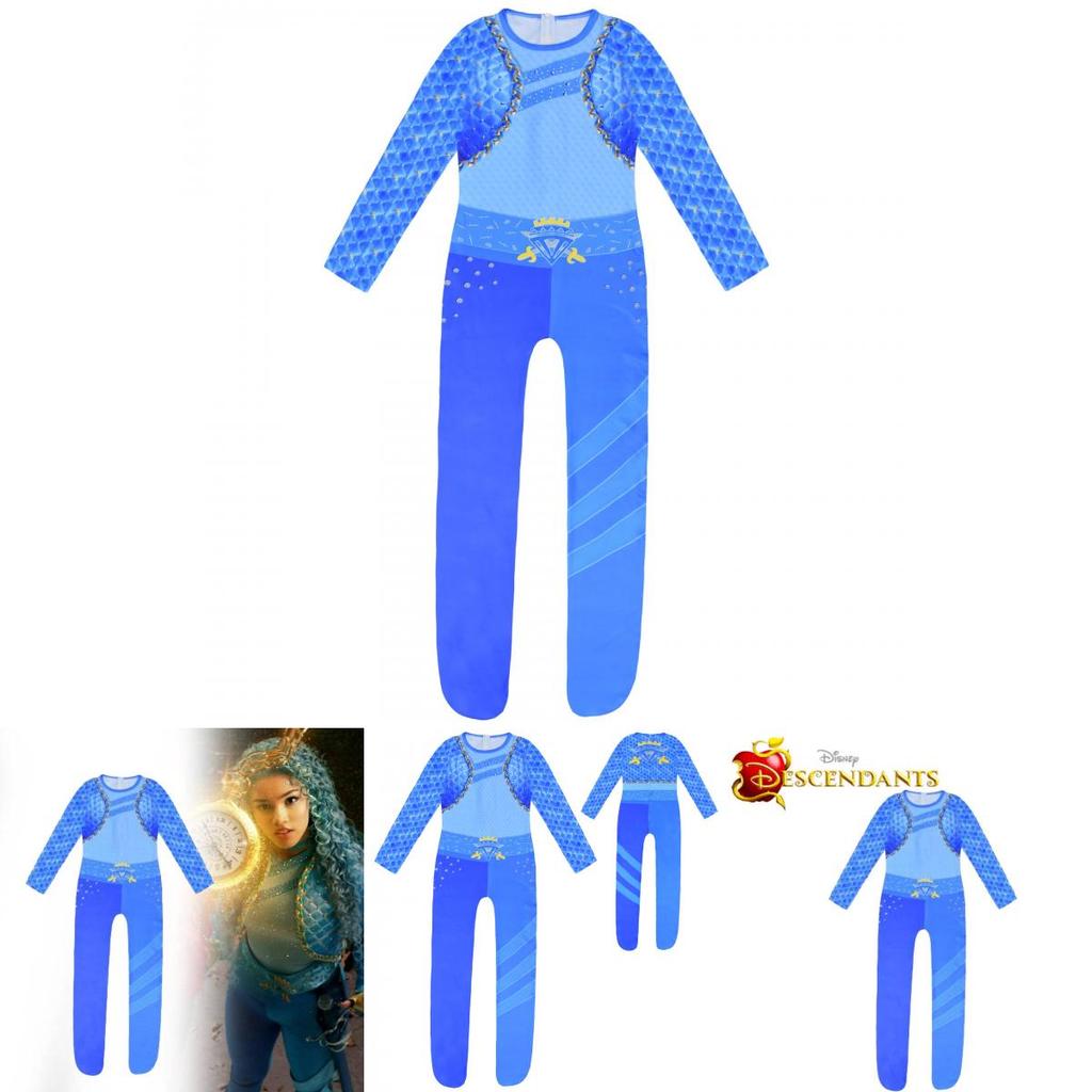 20244 Descendants Cosplay Bodysuit For Kids Soft Comfortable Fabric