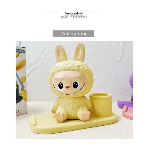 Cartoon Labubu 3D Vinyl Spardose, Stifthalter & Handyhalter
