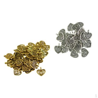 100 Stück DIY Herzanhänger Anhänger Perlen Armband Halskette Schmuckherstellung