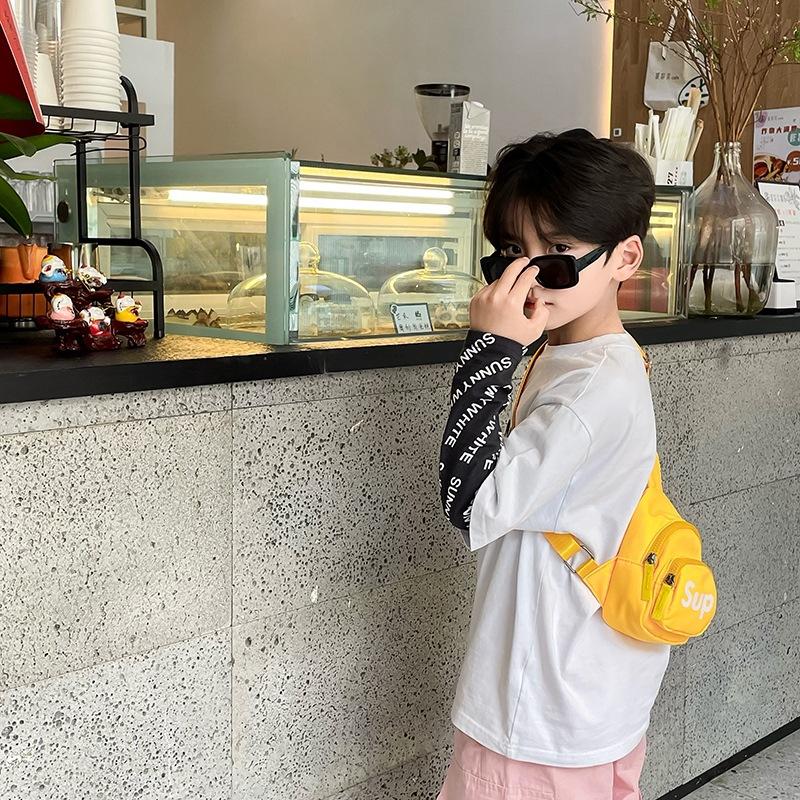 Crossbody Messenger Bag with Letter Pattern, Trendy Boy Backpack