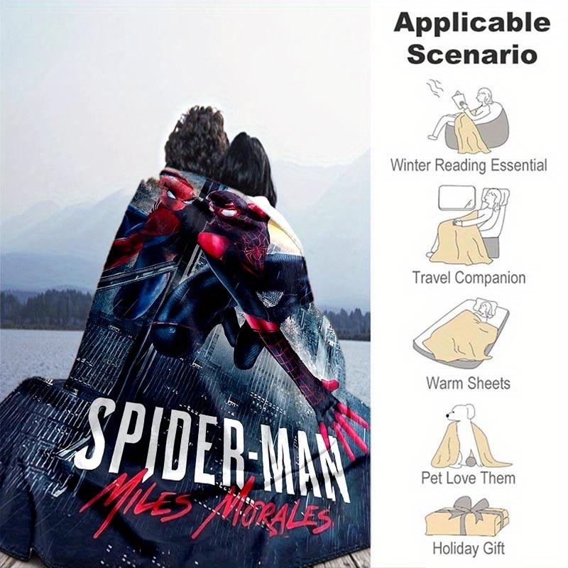 1pc Spider-Man Printing Blanket - Soft, All-Season Throw for Living Room, Bedroom,Personalized Gift with Adorable Cartoon Design