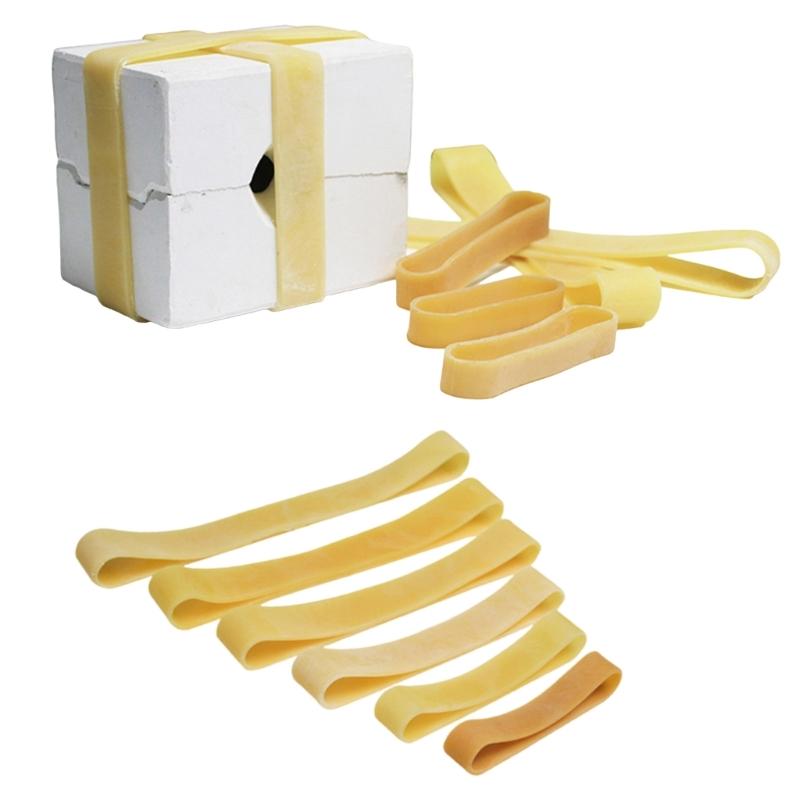 6Pieces Gypsum Mold Rubber Bands Assorted Size Elastic Rubber Band for Ceramic Pottery Wrapping Clay Shaping Art Craft