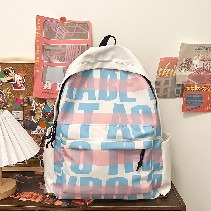 OGAR Korean Style Letter Print Backpack Medium