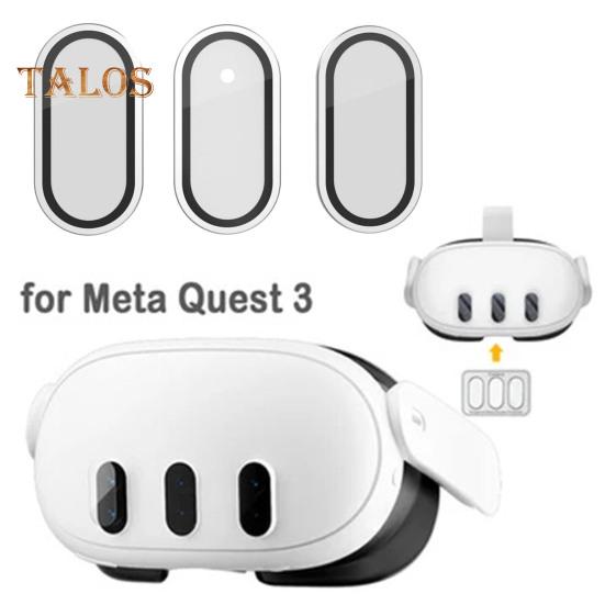 Camera Lens Protector Thin 9H Tempered Glass Anti-Scratch 360-Degree Full Coverage Camera Screen Protector Cover for Meta Quest 3