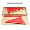 Montessori Math Teaching Aids: Small Wooden Red & Blue Number Rods for Number Concept Cognition and Education