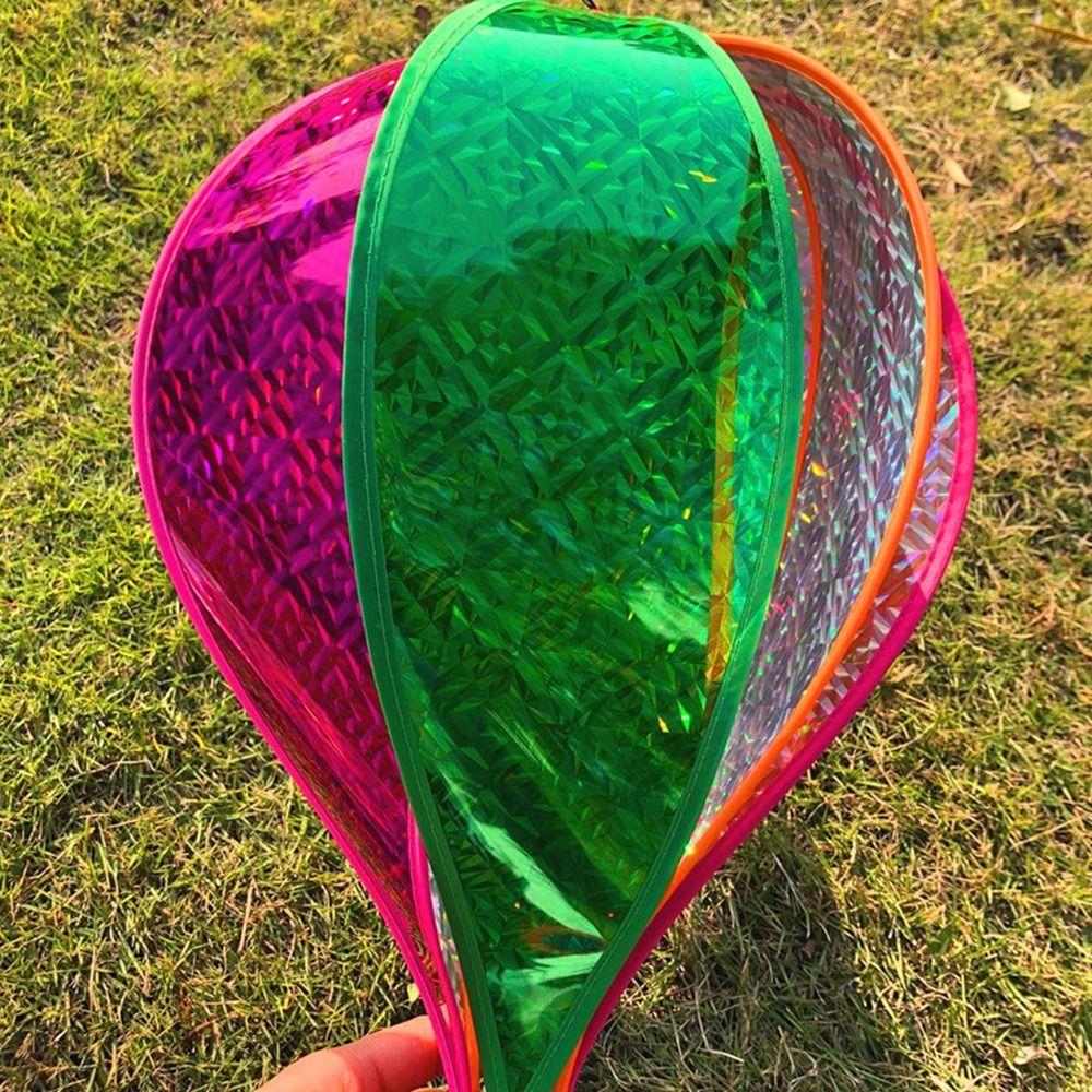 Giant Size Hot Air Balloon Rainbow Colors Color-changing Film Rainbow Decoration Transparent Film Striped Tie Dye