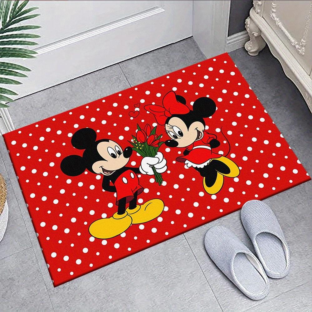 1 szt. Dywanik z Myszką Miki, Dywanik do Pokoju Dziecięcego i Sypialni, Trwały, Odporny na Plamy i Łatwy do Czyszczenia, Salon