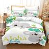 Cartoon Koala Bettwäsche Set Jungen Mädchen Twin Queen Size Bettbezug Kissenbezug Bett Kinder Erwachsene Mode Home Textileextile