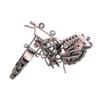 Motorcycle Toy Model Metallic Antique Texture Sturdy Smoothing Metal Motorcycle for Kids Decoration