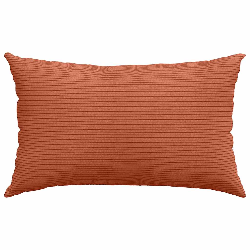 Sofa Cushions 2 Pieces Red Orange 50 x 30 cm Corduroy Fabric