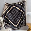 Imitation Cashmere Scarf Women'S Shawl Travel Decoration Square Scarf Letter Air Conditioner Warm Cloak Thickened Scarf