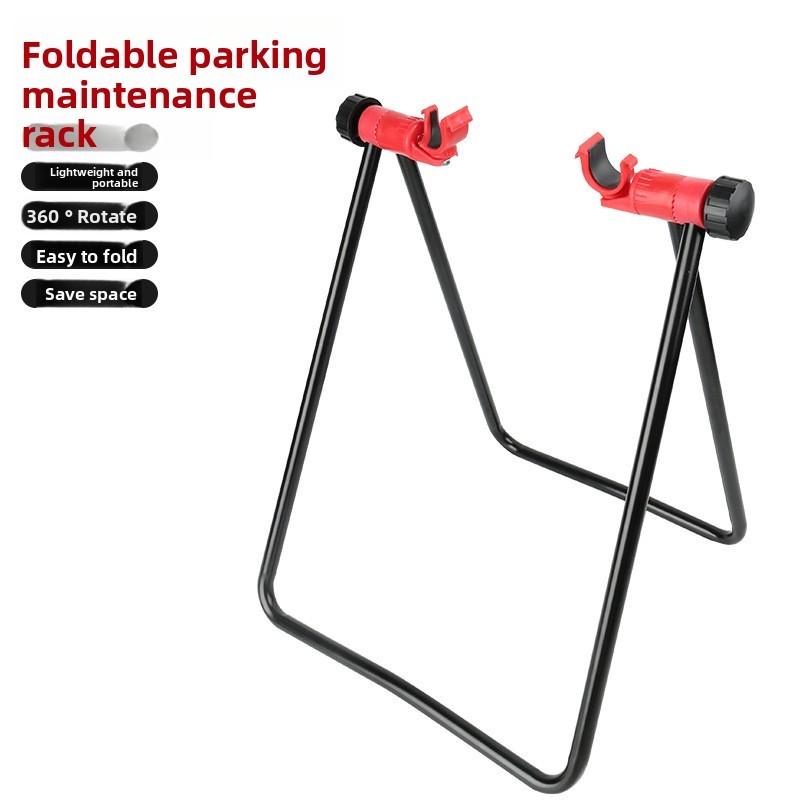 Cycling Maintenance Triangle Holder With Folding Design For Mountain And Road Bikes
