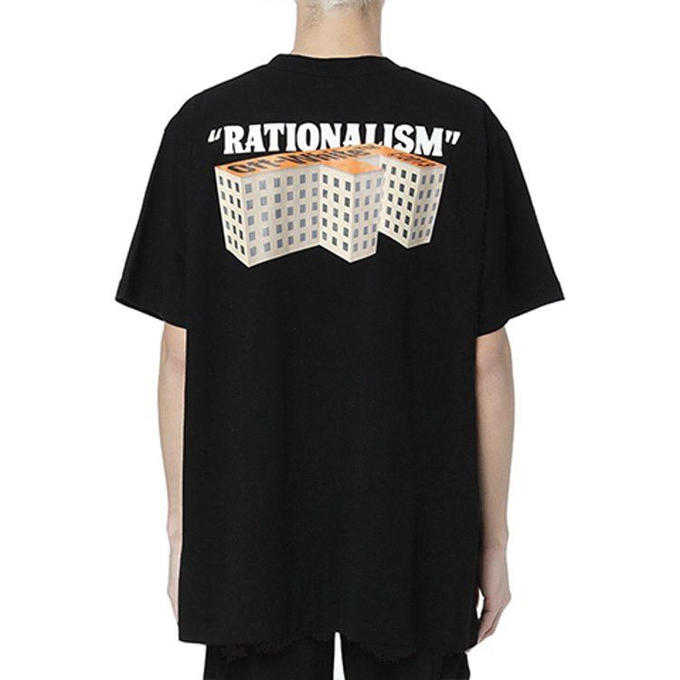 OFF WHITE SS20 T Shirts Men's Crew Neck Moderate Straight Fit OMAA038R201850071088