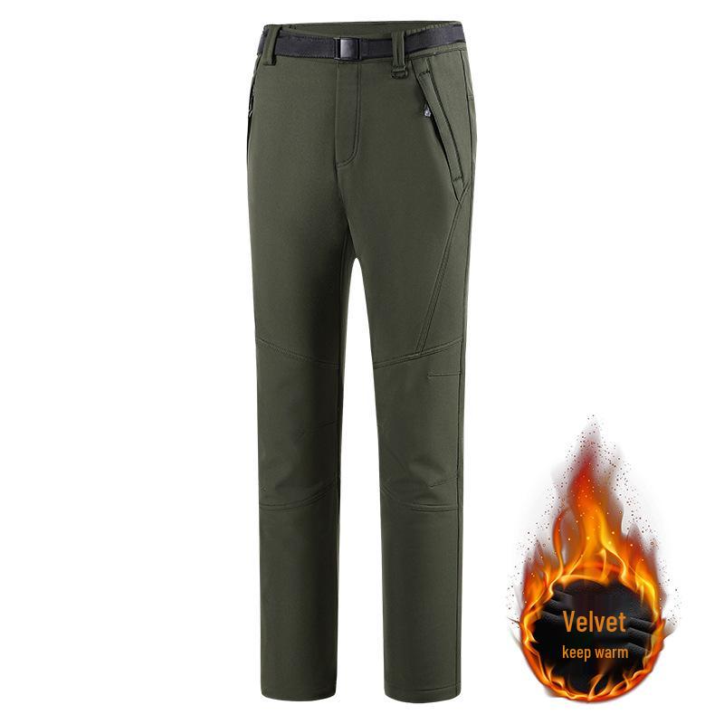 Waterproof Fleece-Lined Winter Softshell Pants – Windproof, Warm Skiing & Mountaineering Gear