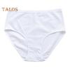 High Waist Women Underpants Tummy Control Plus Size Knitted Solid Color Panties High Elasticity Cotton Briefs Full Butt Coverage Underwear