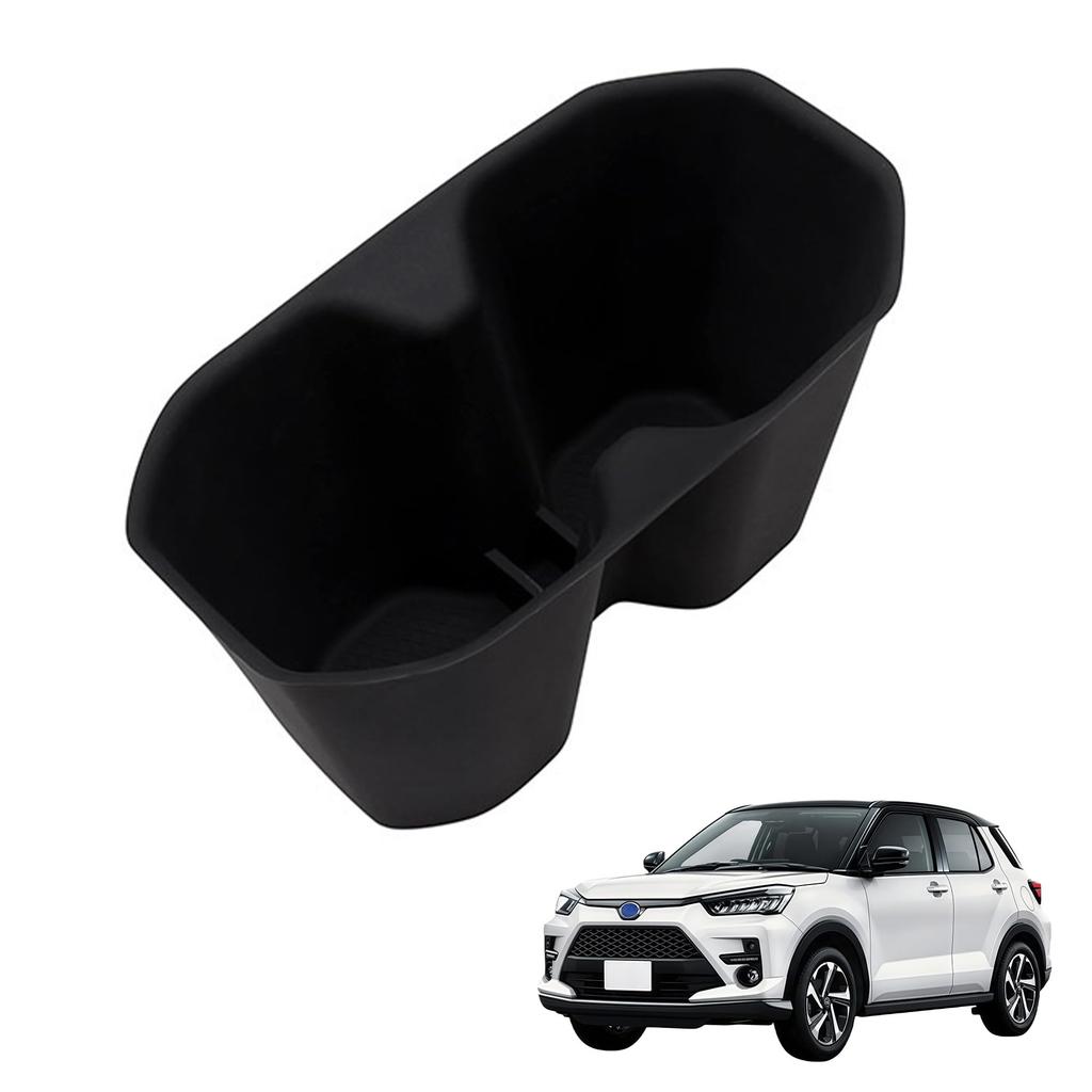 Kylorune RAIZE Interior Silicone Drink Storage Console Small Item Car Accessories A200A/210A Accessories, Holder, Box, Box, Organizer, (Black)