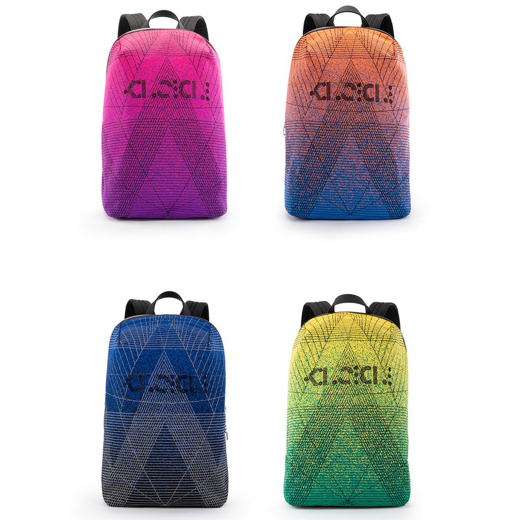 Women Backpack Flyknik School Bag for Teenage Boys Girls Men Laptop Bag 15.6 inch Street Trend Hit Color Gradient Lightweight Casual Backpack