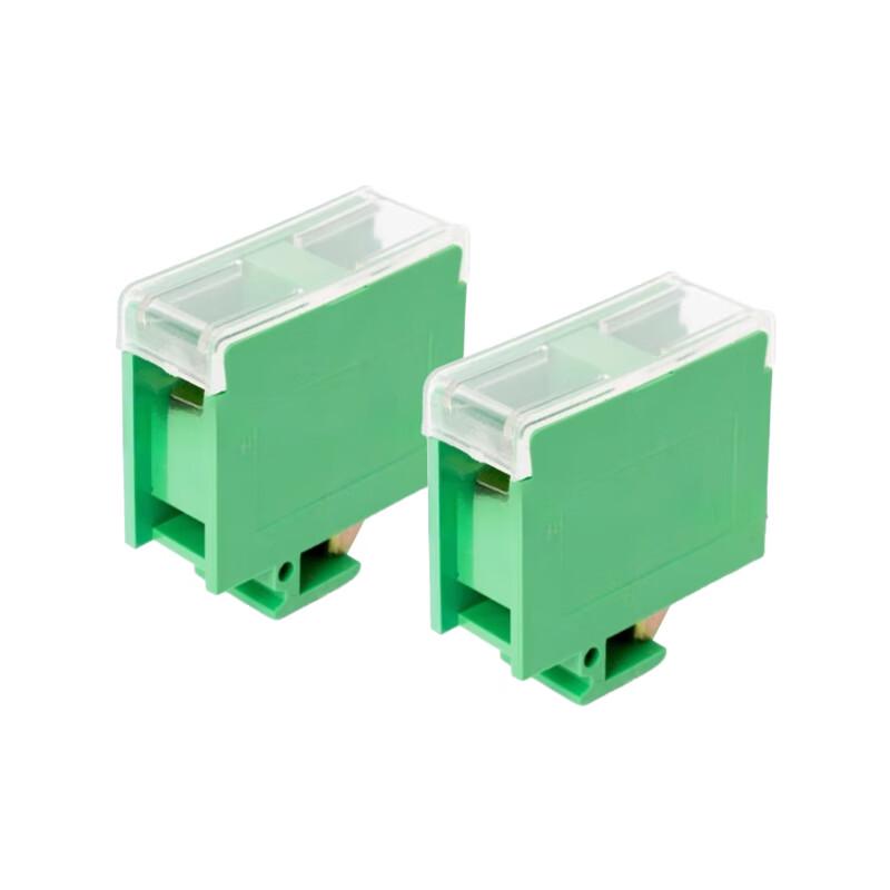 Rongmu Green Enclosed Rail Terminal Block
