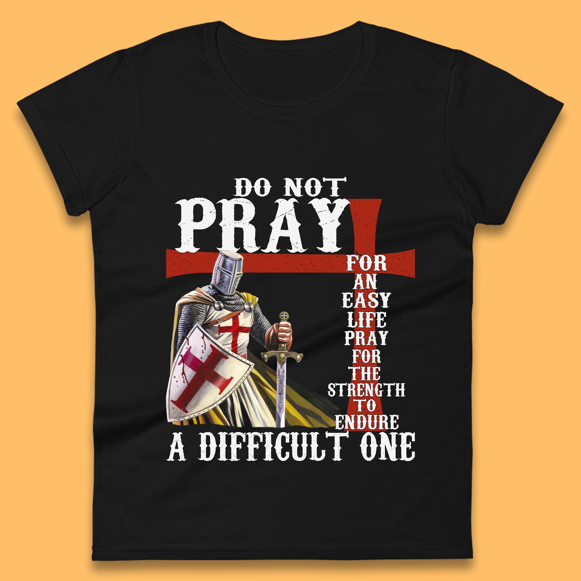 Knights Templar St Georges Day Womens T-Shirt Mens Tops Tees Unisex XL