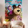 Cartoon MMasha And The BBear Hanging Bohemian Tapestry Bohemian Wall Tapestries Mandala Cheap Hippie Wall Hanging