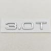 New 3D ABS Car Letters Logo 1.8T 2.0T 3.0T Rear Trunk Badge Emblem For T A3 A4 A5 A6 A7 A8 Q2 Q3 Q5 Q7 Q8 Car Sticker Accessories