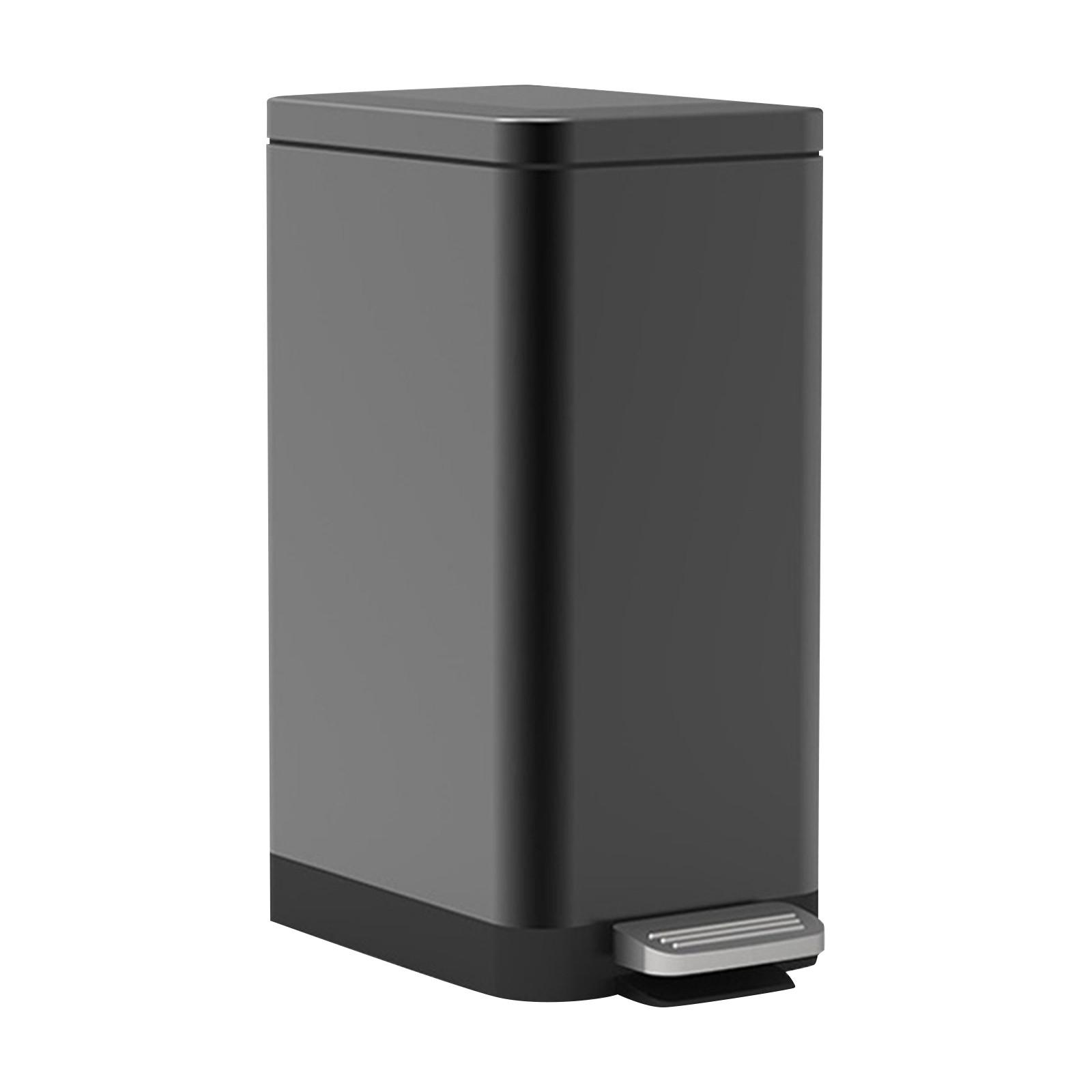 

Пластиковый мусор с крышкой, корзина, кухня с крышкой, мусор с высоким внешним видом, бытовое использование One Size чёрный