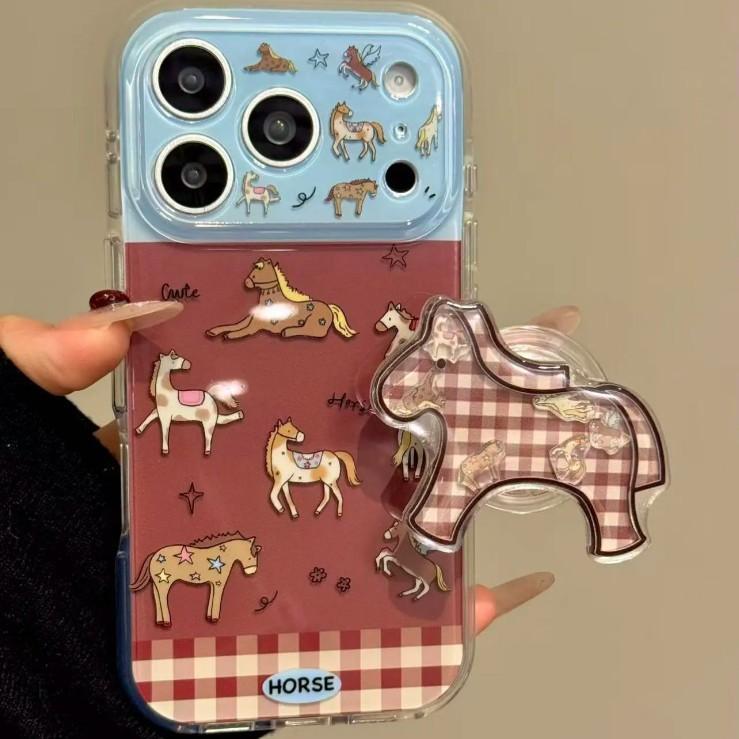 Cute dessert penguin pony rocking music for iphone17pro apple 16 new 15 mobile phone case