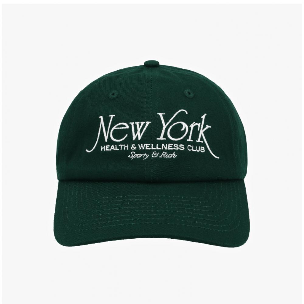 Sporty   Rich Cotton Ny 94 Logo Embroidered Cap Ac040606034gr10