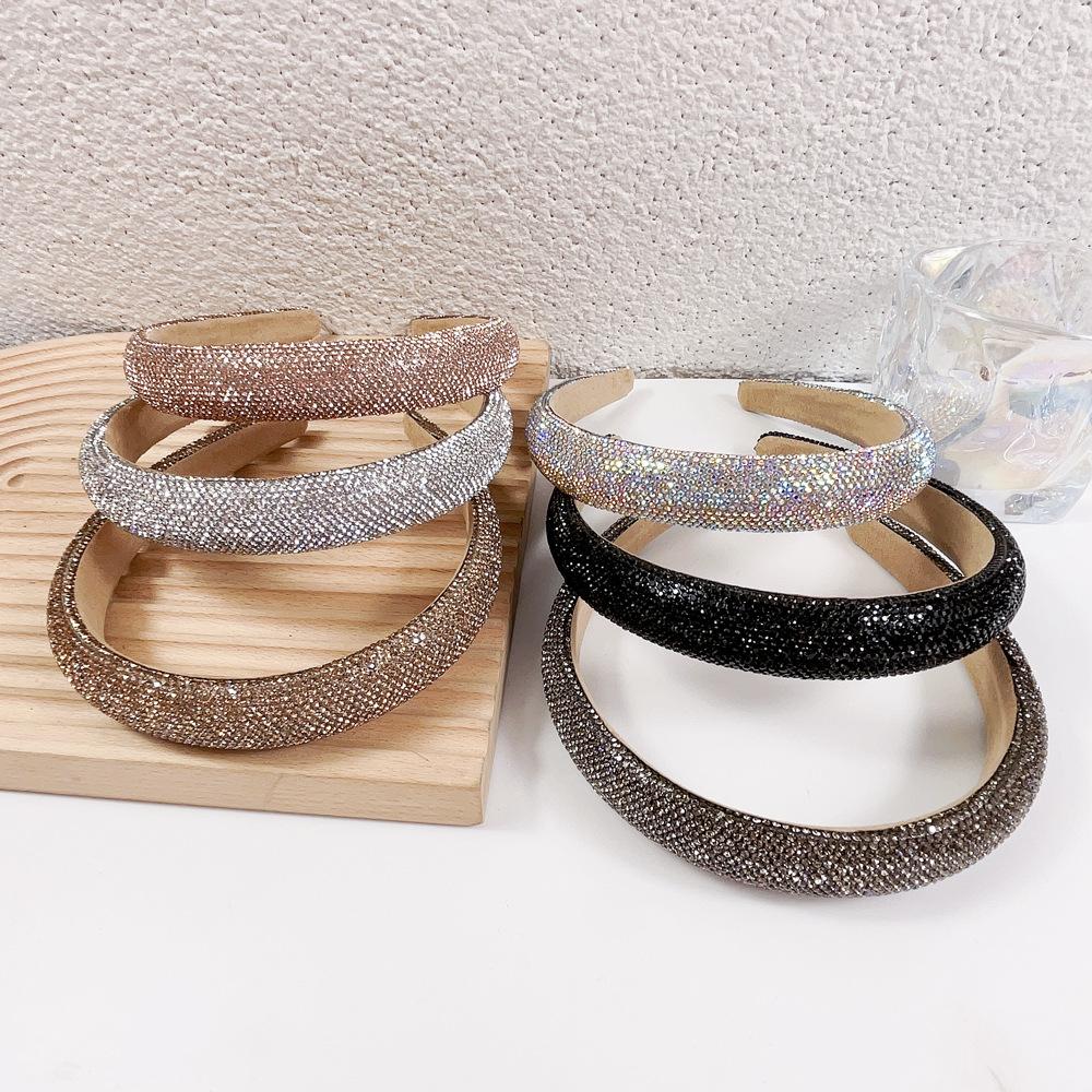 Full Diamond Sponge Headband Super Shiny High-end Headband Fashionable Women's Hair Accessories