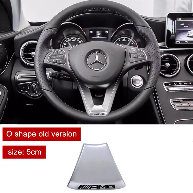New 2025 Hot Car Steering Wheel Emblem Sticker Interior Badge Decoration for Mercedes benz W203 W204 W205 W176 W211 W212 W213 GL