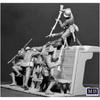 Master Box 1/35 Scale British-German First War Hand-to-Hand Combat Plastic Model Kit (2 British Soldiers & 3 German Soldiers) with Mini Trench Diorama