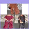 Polyester Chiffon Casual Suit With Ruffle Details For Women Summer 2025